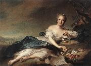 NATTIER, Jean-Marc Marie Adelaide of France as Flora ag oil painting